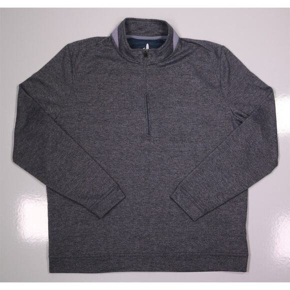 johnnie-O Men's Heather Gray 1/4 Quarter Zip Pullover Performance Knit XL - Picture 1 of 7